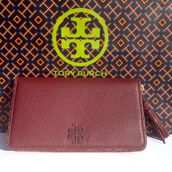 Tory Burch Taylor Zip Continental Leather Wallet - Picture 3 of 8